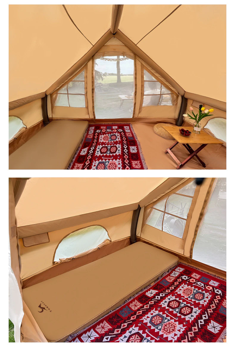 Cheap Goat Tents Outland Outdoor Hut Inflatable Tent Camping Autumn Camping Cotton Tent Family Waterproof Sunshade Camp Tent Winter   